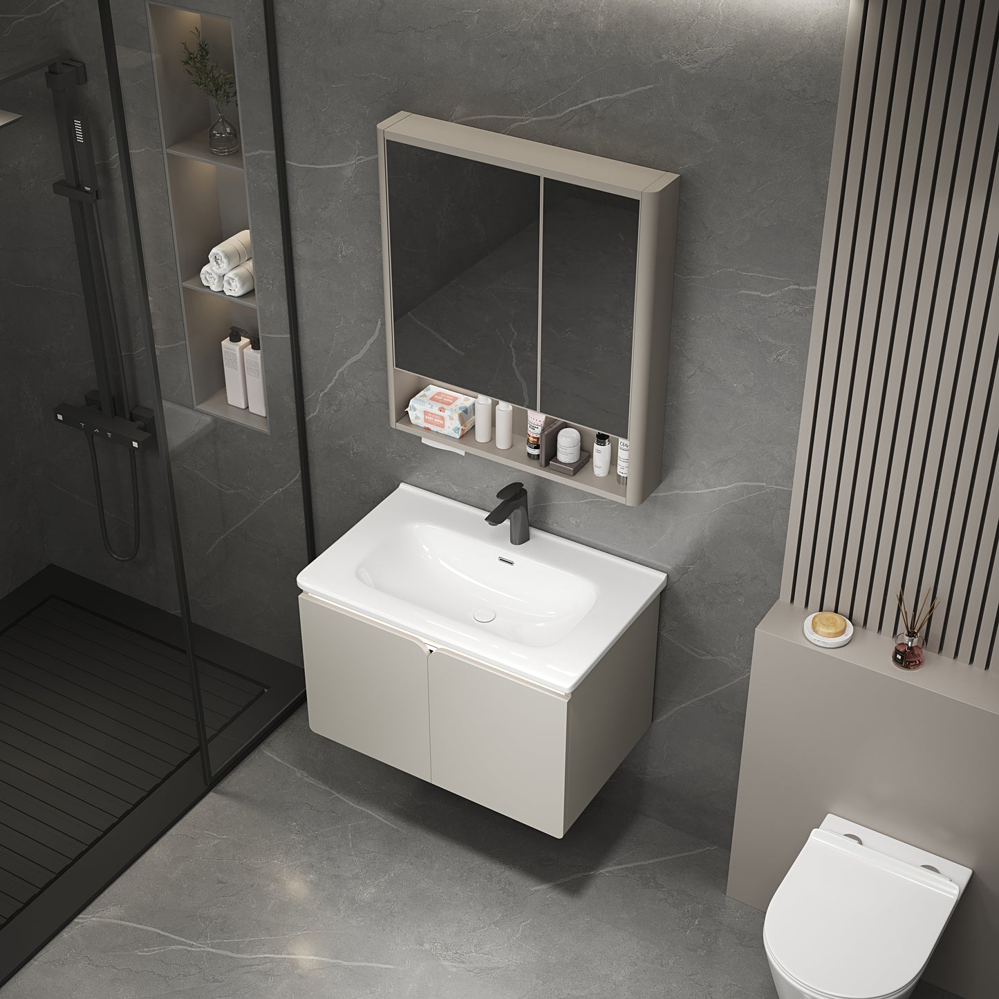 Stainless Steel Bathroom Cabinet 829