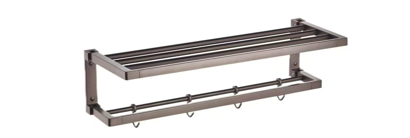 Stainless Steel Bathroom Accessories (Gun Metal) 1002C