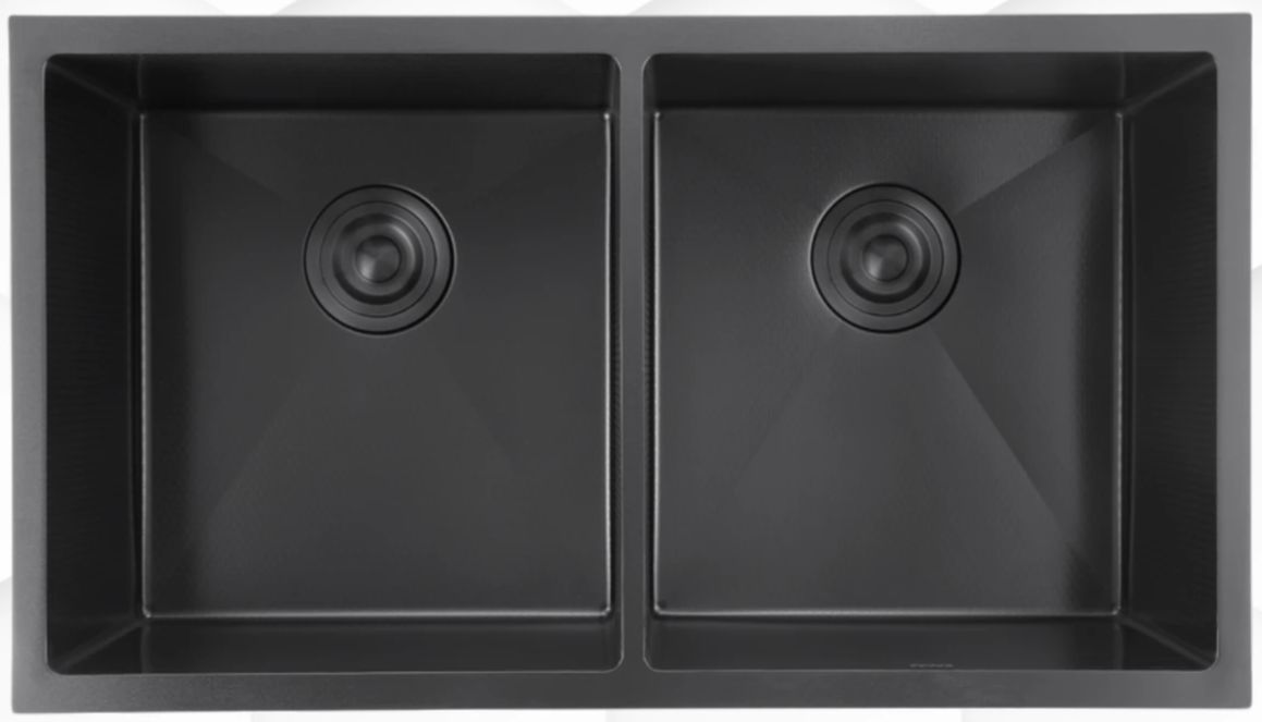 EACO 316 Stainless Steel Honeycomb Kitchen Sink (80cm) (Double bowl)