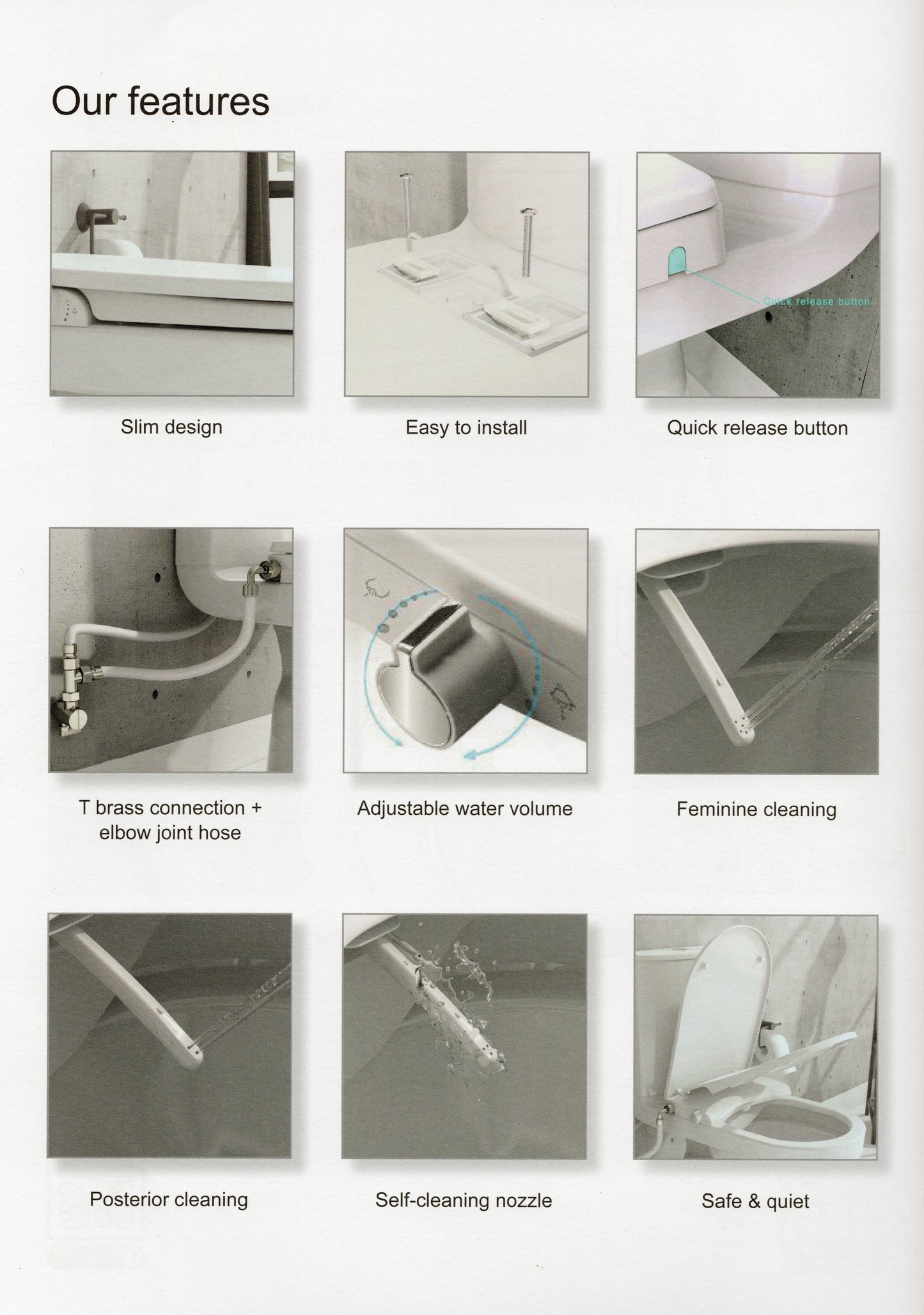 Rubine Piz Fora Bidet Seat, PF306