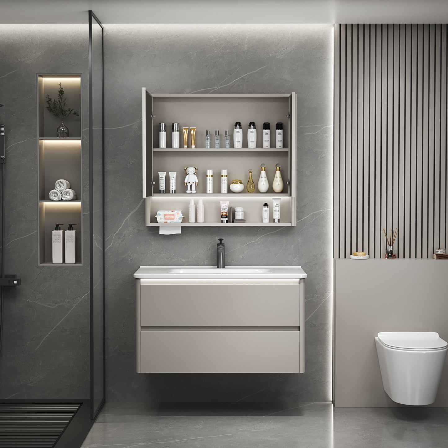 Stainless Steel Bathroom Cabinet 823