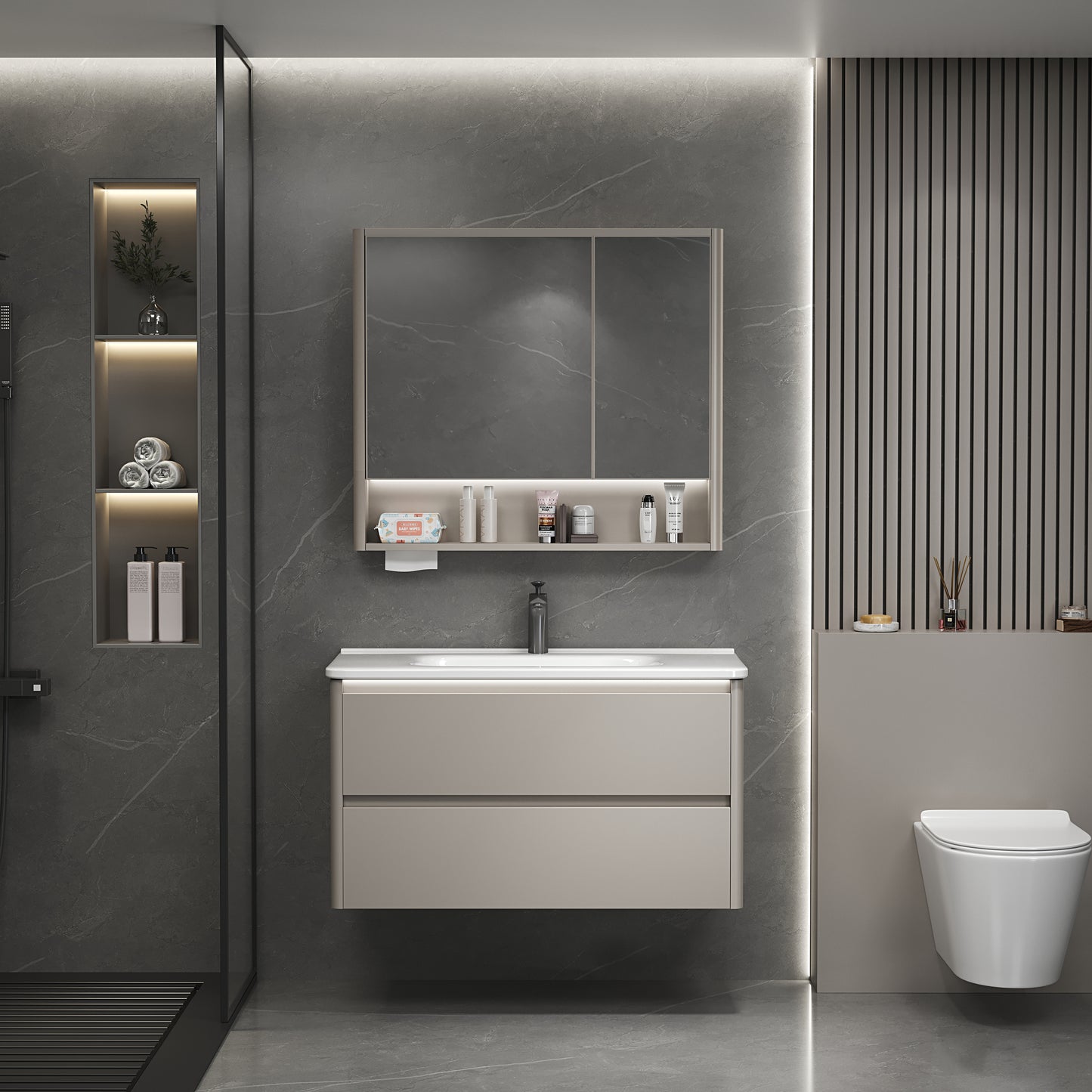 Stainless Steel Bathroom Cabinet 823