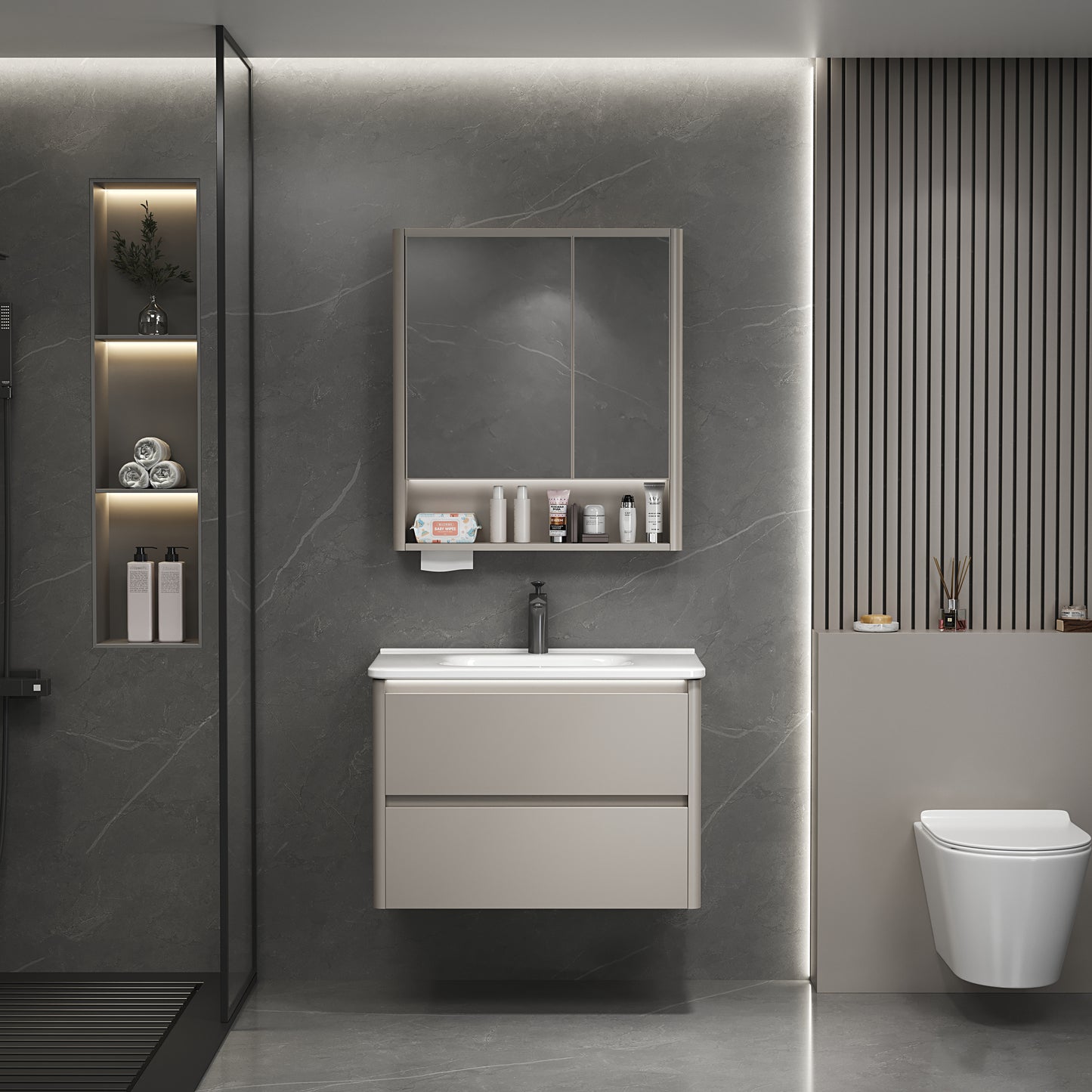 Stainless Steel Bathroom Cabinet 823