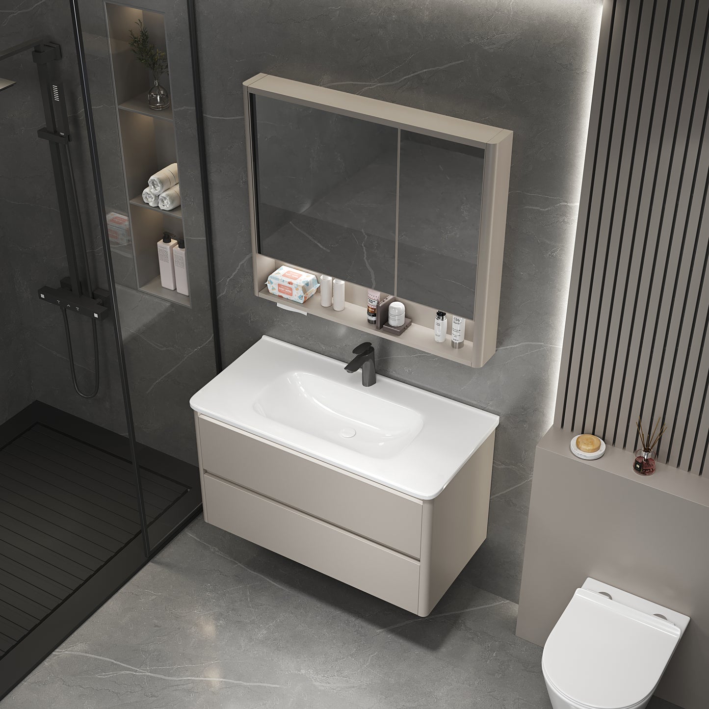 Stainless Steel Bathroom Cabinet 823