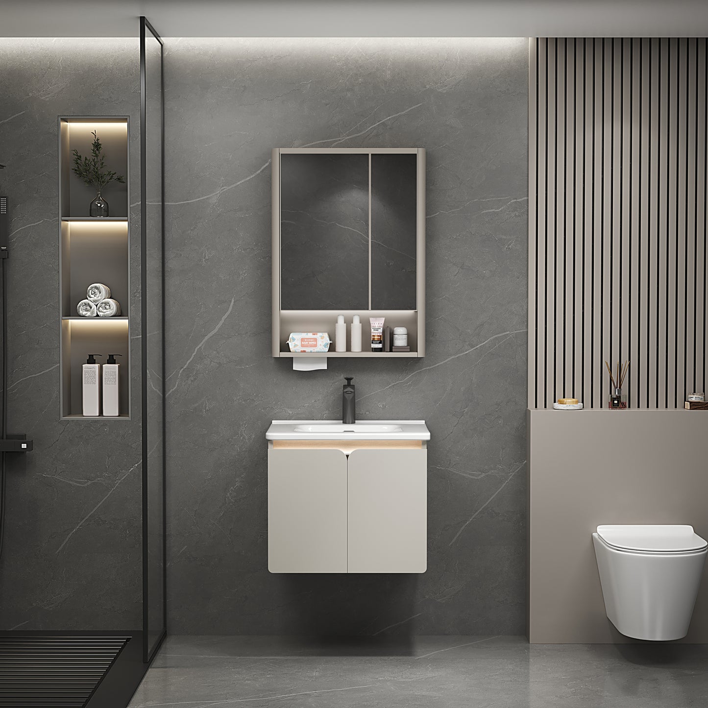 Stainless Steel Bathroom Cabinet 829