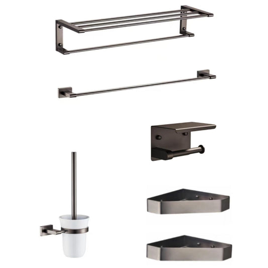 Stainless Steel Bathroom Accessories (Gun Metal) 6919