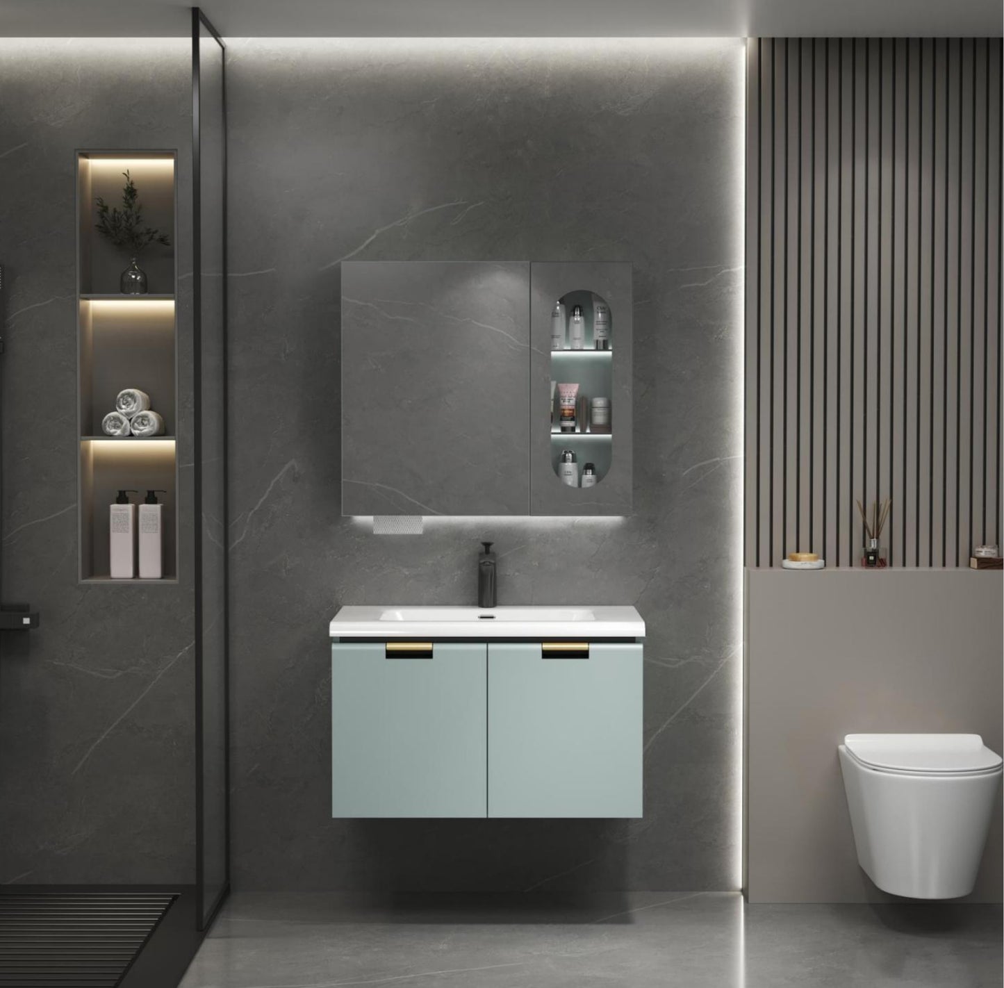 Stainless Steel Bathroom Cabinet 822