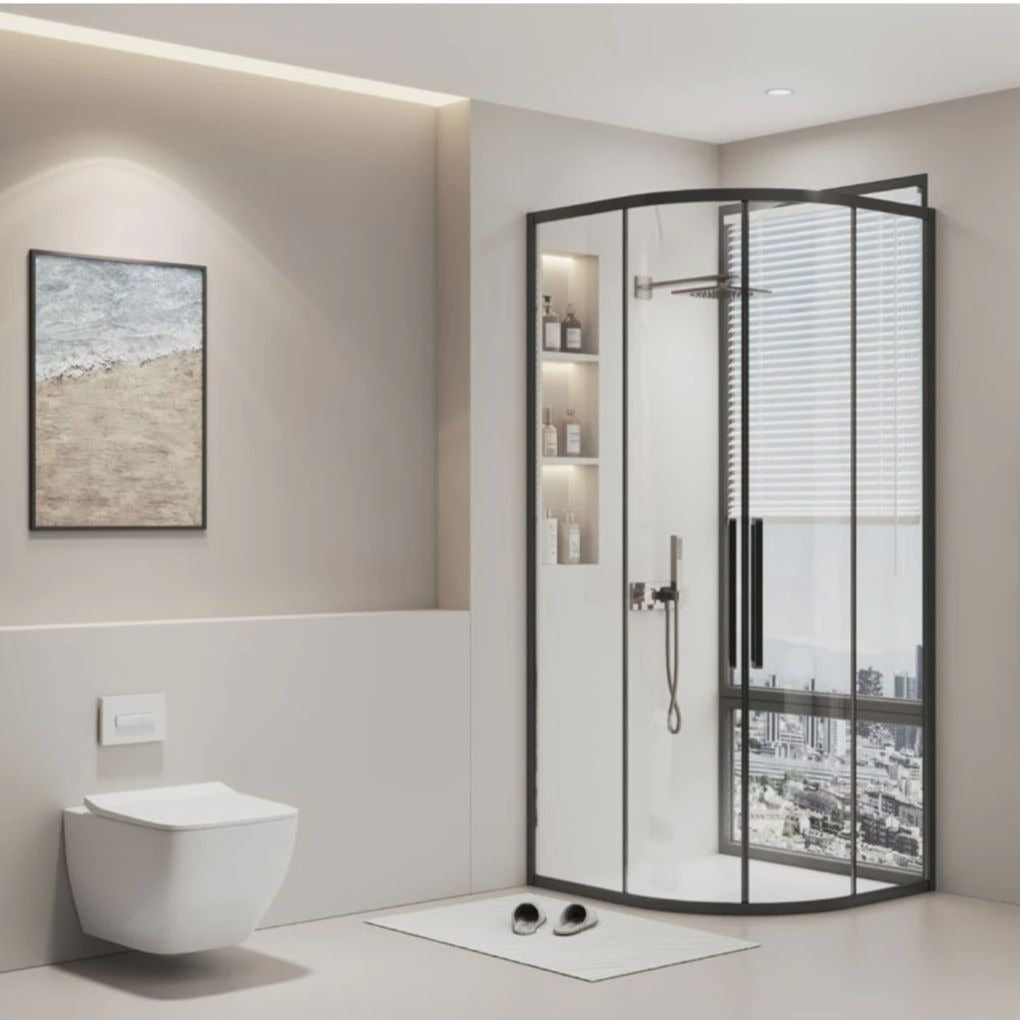 Stainless Steel Arc Shape Shower Screen