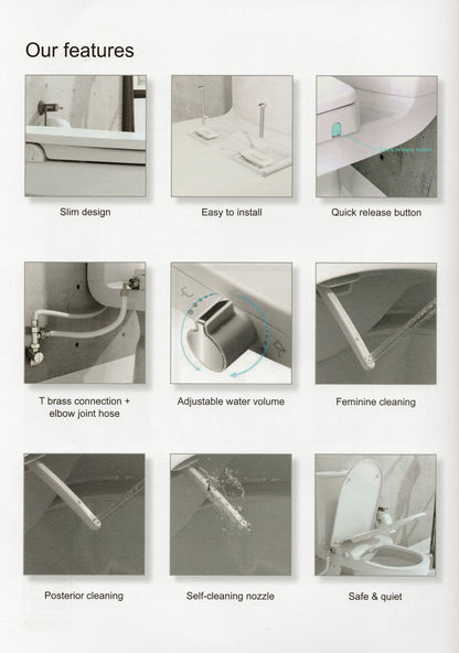 Rubine Piz Fora Bidet Seat, PF306