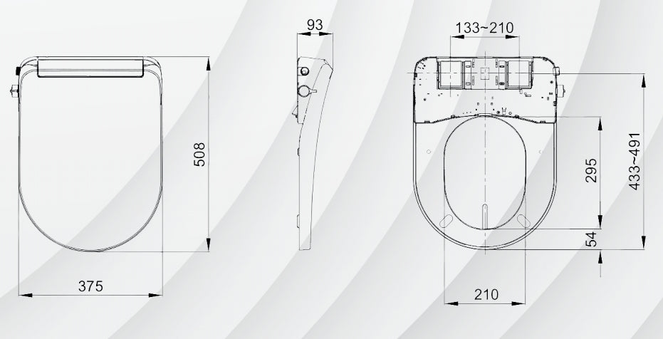 EACO Manual Bidet Seat Cover