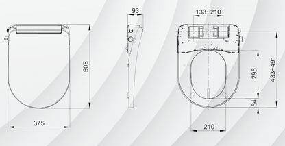 EACO Manual Bidet Seat Cover