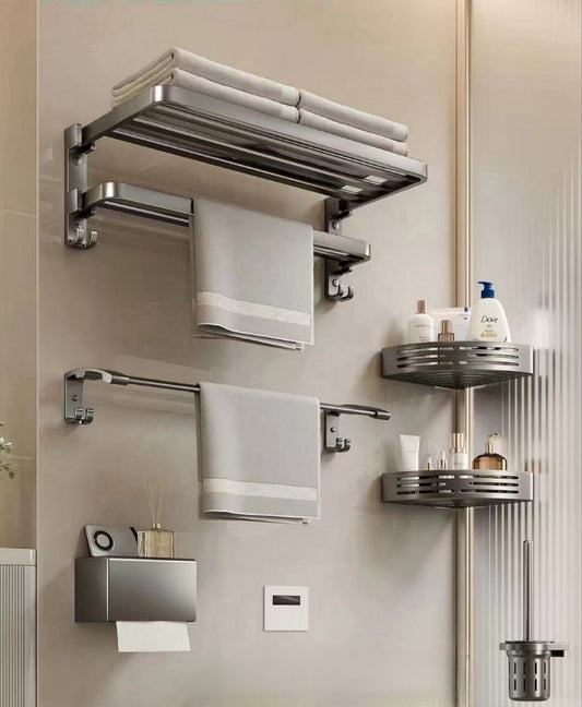 Aluminium Alloy Bathroom Accessories (Gun Metal)