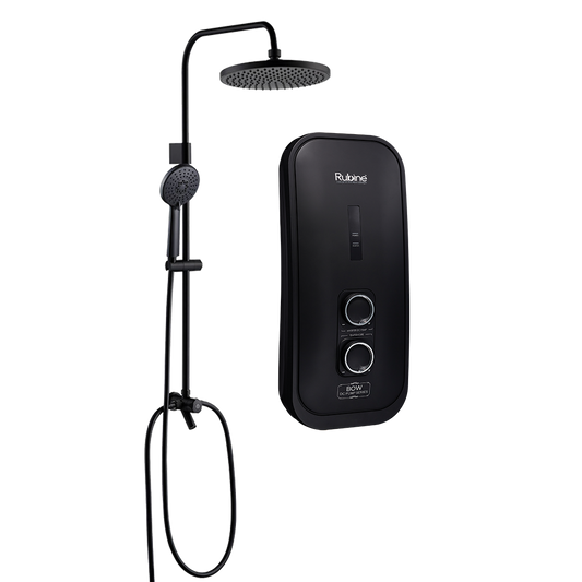 Rubine Electric Instant Water Heater Bow RWH-3388BHP（With Pump Rainshower Handshower and Sprout)