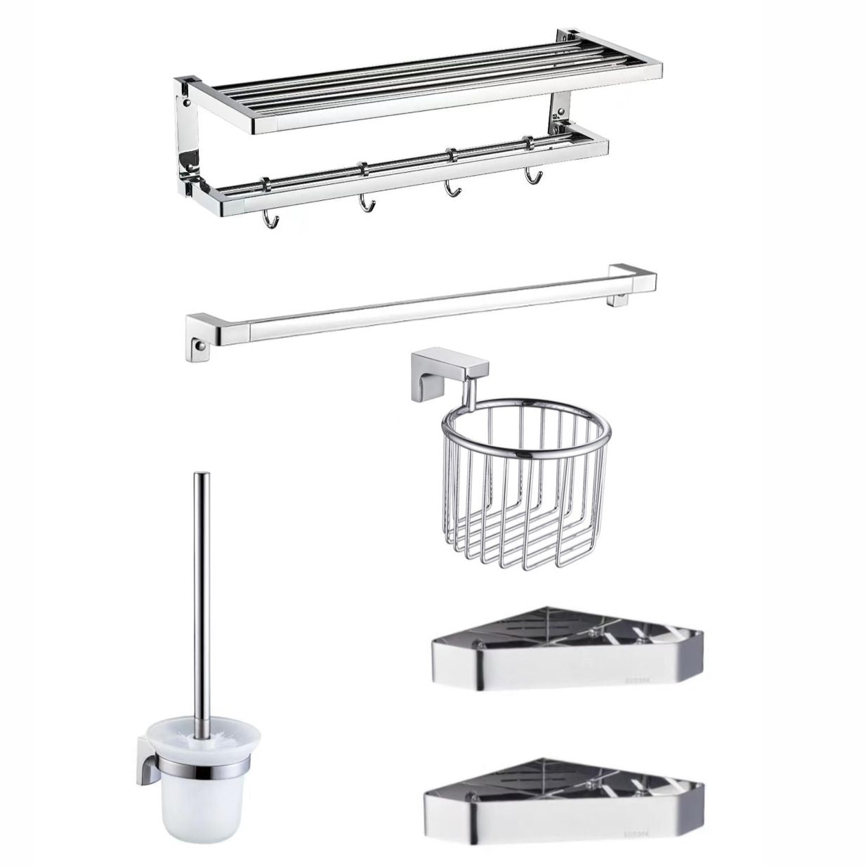 Stainless Steel Bathroom Accessories (Chrome) 1002