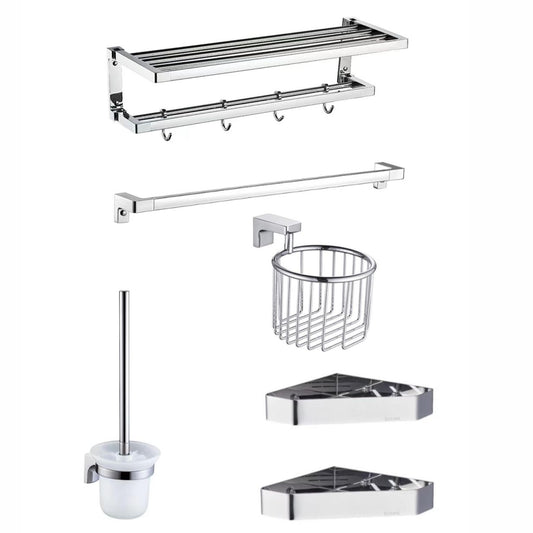 Stainless Steel Bathroom Accessories (Chrome) 1002